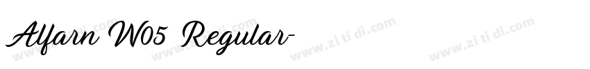 Alfarn W05 Regular字体转换 Alfarn W05 Regular字体转换